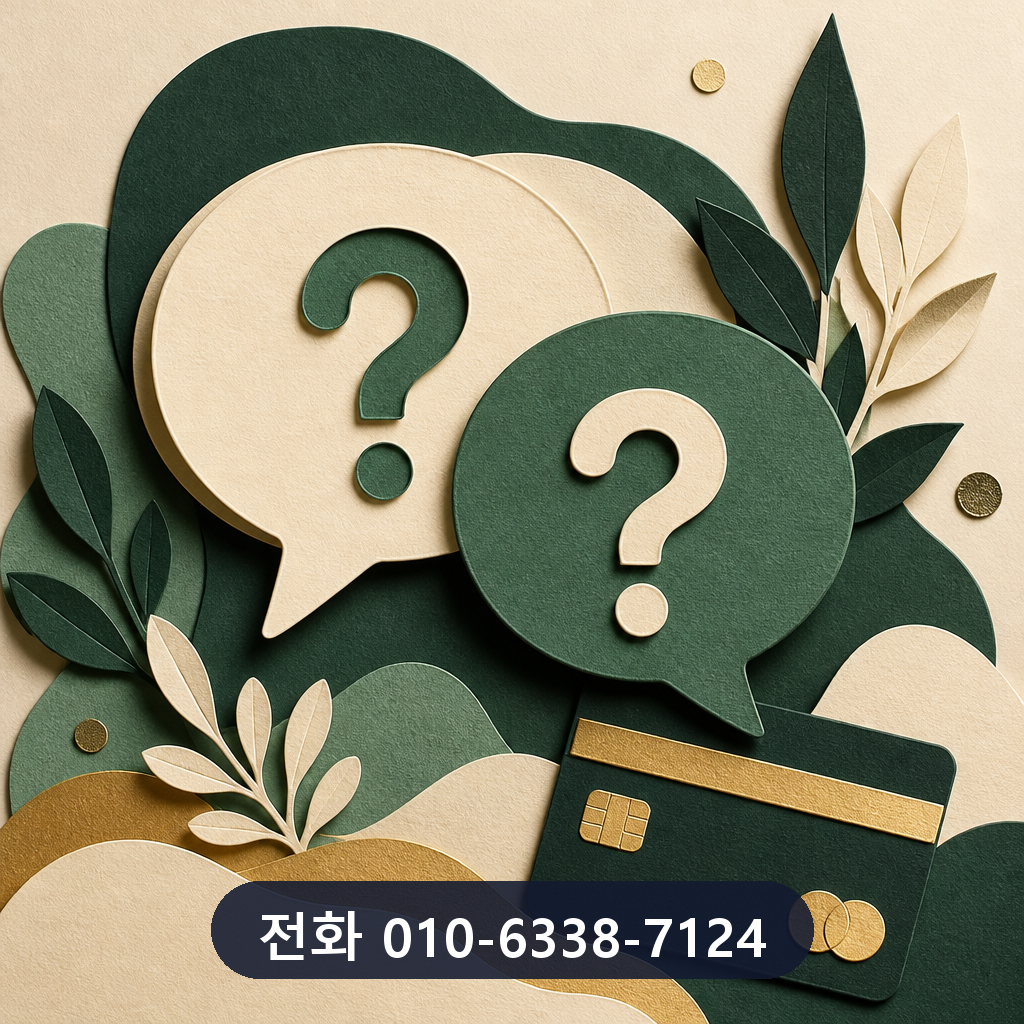 카드 현금화 대행사 자주 묻는 질문 이미지
